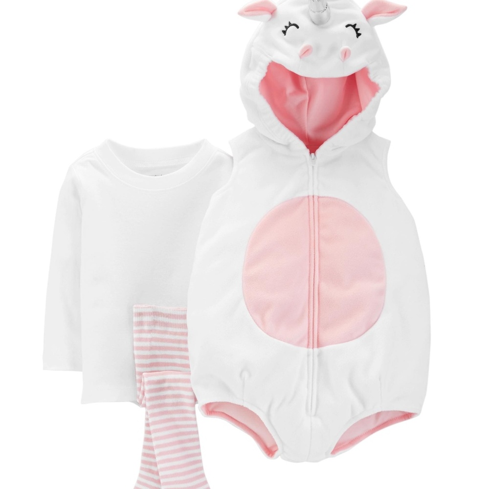 Carters Unicorn Halloween Costume Light Pink 18 or 24 Months - Picture 2 of 3